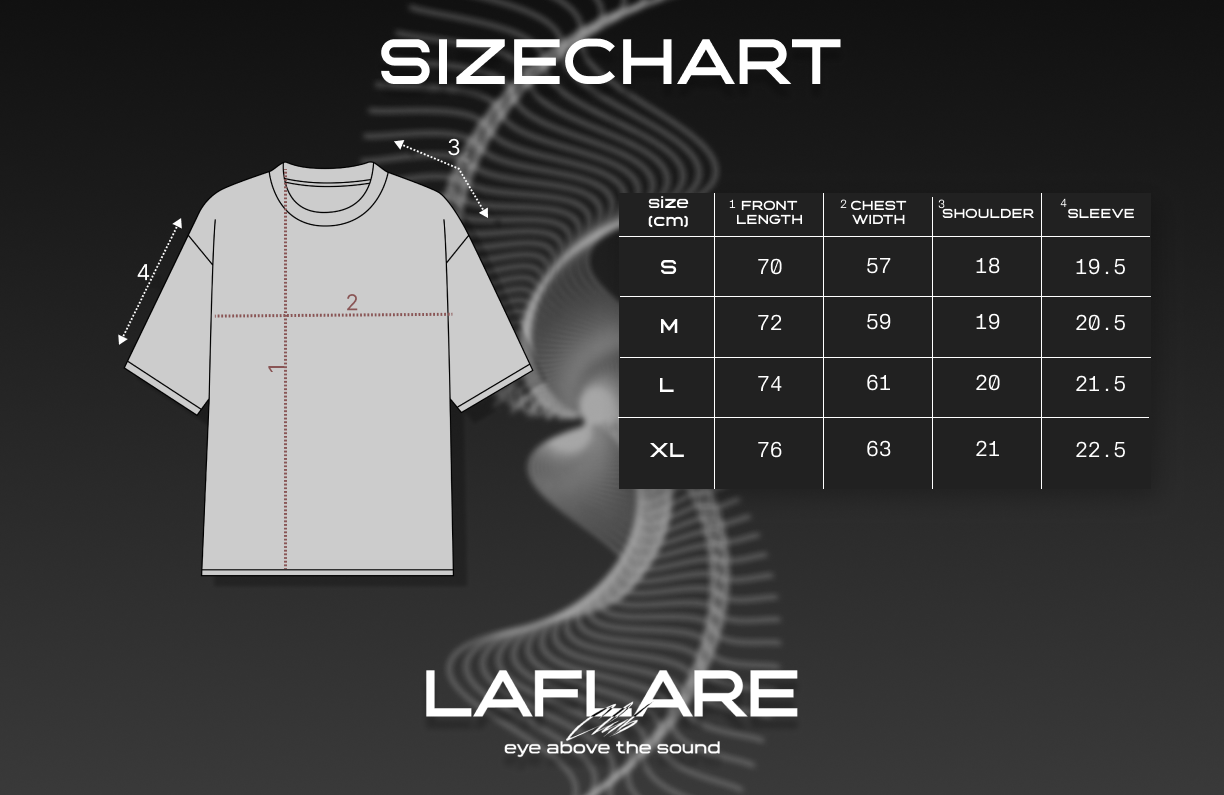 Size Chart for T-Shirt